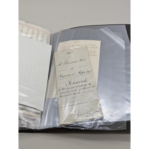 279 - POTTON MUCH MANURED: collection of 16 legal documents on vellum and paper, c.1690-1874, aranged... 