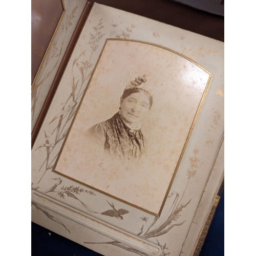 290 - CARTES DES VISITE: group of 5 albums, containing approx 270 CDV and cabinet cards, to include M... 