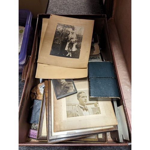 298 - PHOTOGRAPHY: including portraiture (some framed), snapshots, some CDV and postcards, contained ... 