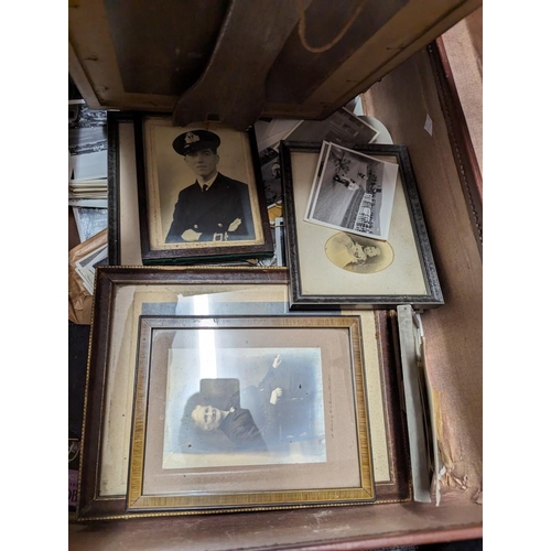 298 - PHOTOGRAPHY: including portraiture (some framed), snapshots, some CDV and postcards, contained ... 