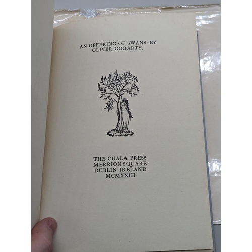 30 - GOGARTY (Oliver St John): 'An Offering of Swans': Dublin, Cuala Press, 1923: FIRST EDITION, lim... 