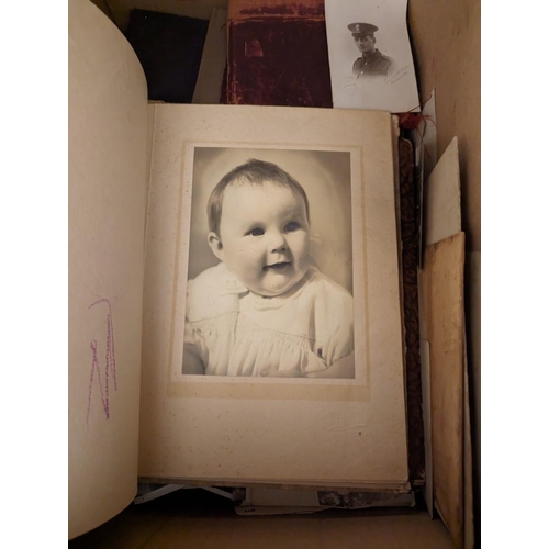 304 - PHOTOGRAPHS & EPHEMERA: a quantity in one box. (Box)