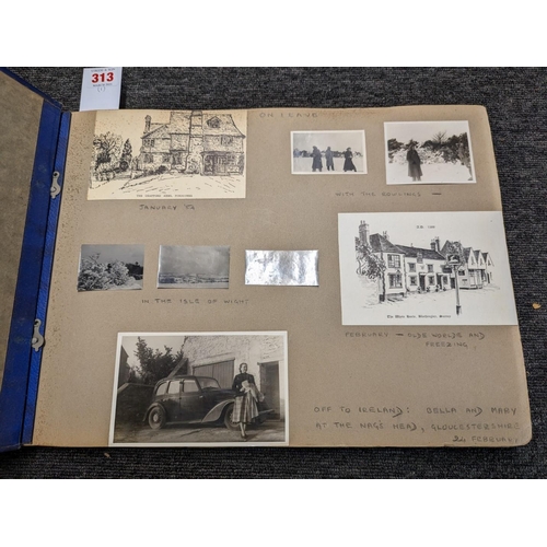 313 - PHOTOGRAPH ALBUM: NORTHERN NIGERIA: album of original b/w photographs, mid-1950s period, inc. v... 