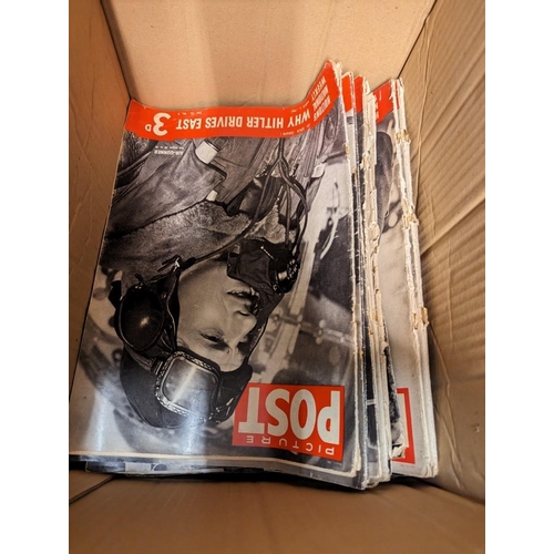 321 - PICTURE POST MAGAZINE: a quantity in box, wartime issues. (Box)