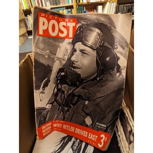 321 - PICTURE POST MAGAZINE: a quantity in box, wartime issues. (Box)