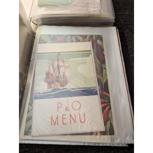 331 - SHIPPING EPHEMERA: a collection housed in 2 modern looseleaf folders, inc. P&O, Orient Line, Cun... 