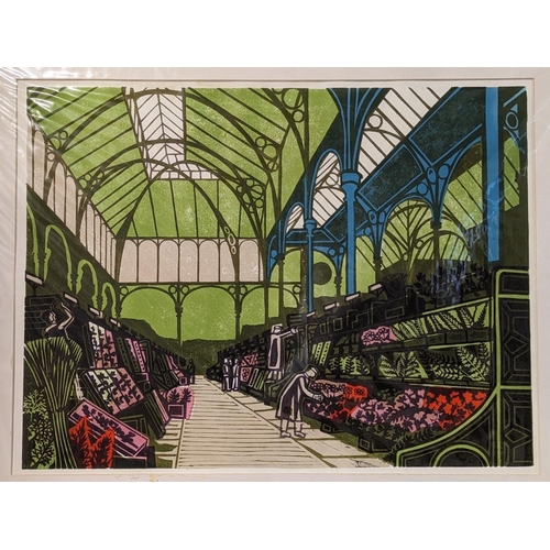 339 - BAWDEN (Edward): 'Covent Garden Flower Market': Curwen Studios, (1967): original colour lithogr... 