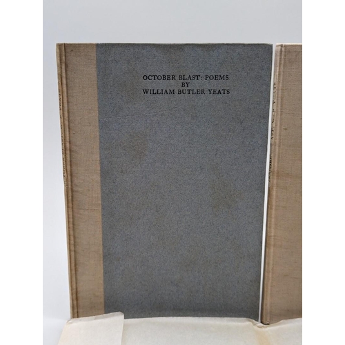 35 - YEATS (William Butler): 'October Blast..': Dublin, Cuala Press, 1927: one of 350 copies, includ... 