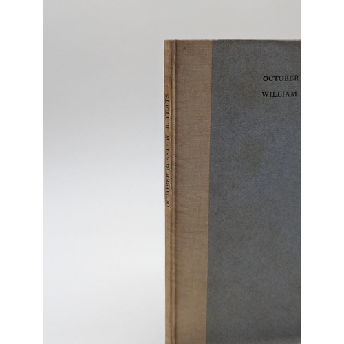 35 - YEATS (William Butler): 'October Blast..': Dublin, Cuala Press, 1927: one of 350 copies, includ... 