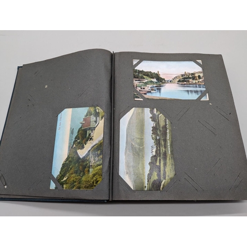 353 - POSTCARD ALBUM: a good album of approx 230 vintage postcards, various RP topographical views no... 