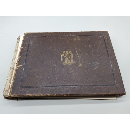 355 - PHOTOGRAPH ALBUM: EDINBURGH/NORTH OF ENGLAND: large format Victorian album, approx 420 albumen-... 