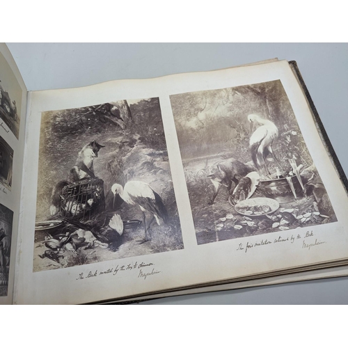 355 - PHOTOGRAPH ALBUM: EDINBURGH/NORTH OF ENGLAND: large format Victorian album, approx 420 albumen-... 