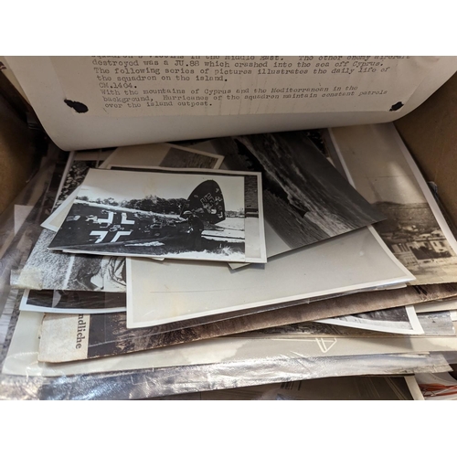 357 - PHOTOGRAPHS: a mixed quantity of 19th-20thc photographic material in small box, including some ... 