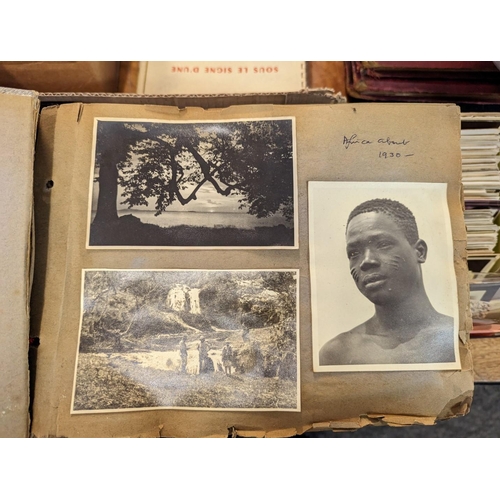 364 - PHOTOGRAPH ALBUM: East Africa, circa 1920-30, numerous b/w photographs including many ethnographic s... 