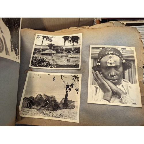 364 - PHOTOGRAPH ALBUM: East Africa, circa 1920-30, numerous b/w photographs including many ethnographic s... 