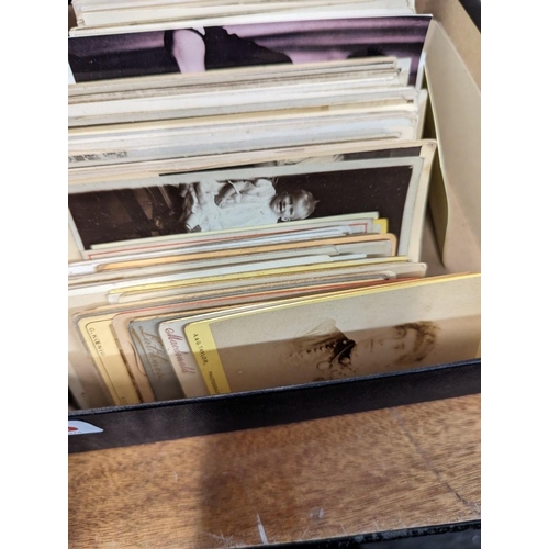 365 - CDV & POSTCARDS: a group of 30+ misc. CDVs, plus approx 300 postcards and postcard size pho... 