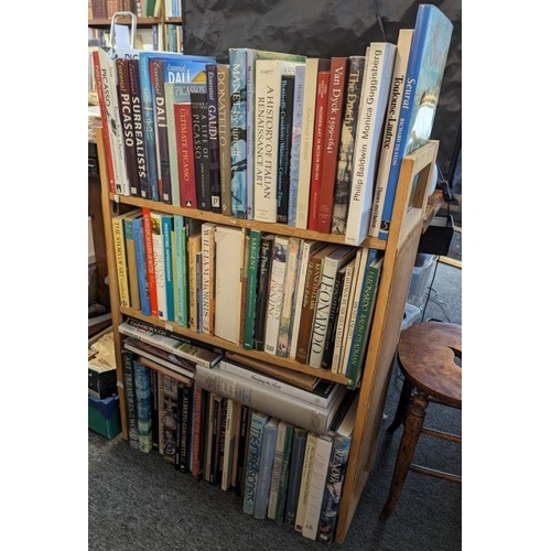 371 - ART REFERENCE: a quantity over 3 shelves, mostly late 20thc large format publications, generall... 