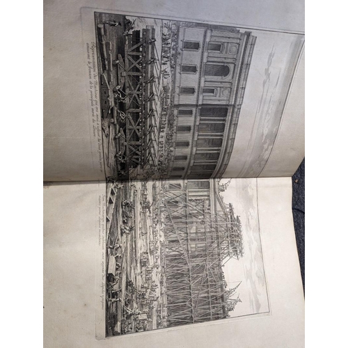 376 - CABINET DU ROI: Louvre et Tuileries: (Paris, Imprimerie Royale, 1727): 11 double-page plates only (o... 