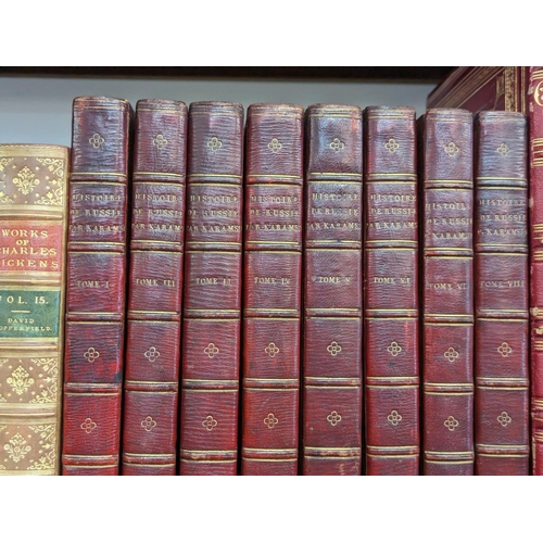 390 - BINDINGS: DICKENS (Charles): 'Works': Vols 1-15 only, Chapman & Hall, c.1880: uniform perio... 