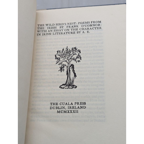 40 - O'CONNOR (Frank): 'The Wild Bird's Nest: Poems from the Irish...': Dublin, Cuala Press, 1932: o... 