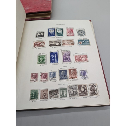 421 - STAMPS: good collection in 3 old stockbooks, UK & Commonwealth, inc. selection of Penny Red... 