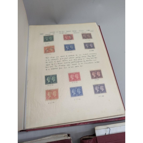 421 - STAMPS: good collection in 3 old stockbooks, UK & Commonwealth, inc. selection of Penny Red... 