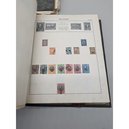 422 - STAMPS: good mainly 19thc world album: plus 2 others similar, heavy damp damage. (3)... 