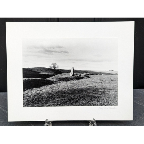 433 - FAY GODWIN (PHOTOGRAPHER 1931-2005): 'Avebury, Small Stone in Rippling Banks': gelatin silver print,... 