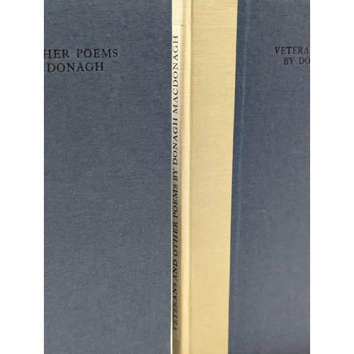 48 - MACDONAGH (DONAGH): 'Veterans and Other Poems': Dublin, Cuala Press, 1941: No.199/270 copies, o... 