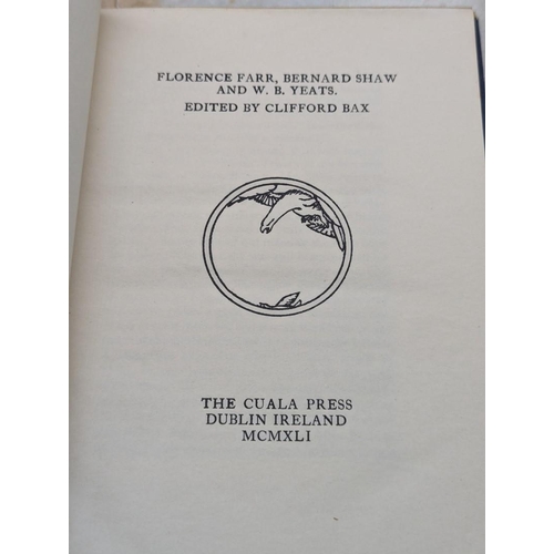 49 - CUALA PRESS: BAX (Clifford): 'Florence Farr, Bernard Shaw and W B Yeats..': Dublin, Cuala Press... 