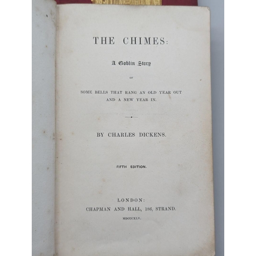 60 - DICKENS (Charles): Christmas Books: comprising: 'The Chimes: a Goblin Story', 5th edition, 1845... 