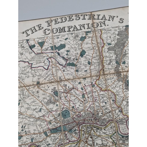 67 - LONDON MAP: 'The Pedestrian's Companion: 15 miles Round London': London, published by E Grattan, 183... 