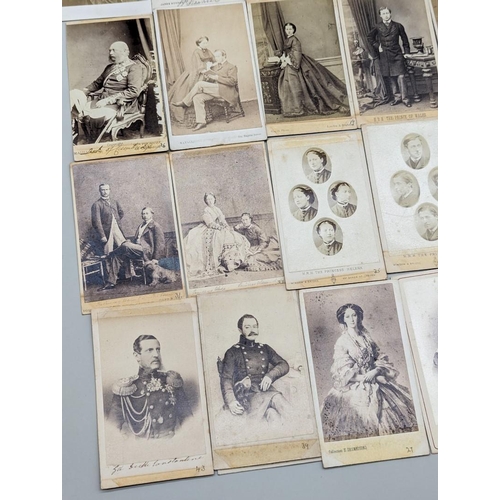 70 - CARTES DES VISITE: a group of 40 inc. English and European royalty, Alexander II, Queen Victori... 