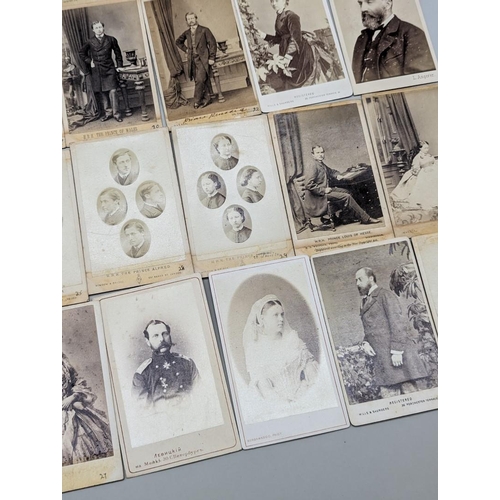 70 - CARTES DES VISITE: a group of 40 inc. English and European royalty, Alexander II, Queen Victori... 