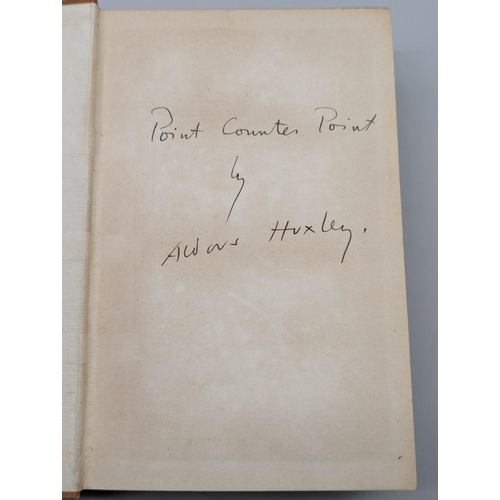 90 - ALDOUS HUXLEY, SIGNED: 'Rotunda..a Selection of the Works from Aldous Huxley': London, Chatto & ... 