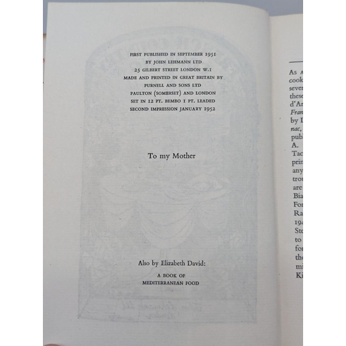 99 - DAVID (Elizabeth): 'French Country Cooking': London, John Lehmann, 1952: 2nd impression: publis... 