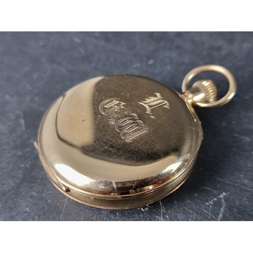 1169 - A 9ct gold stem wind pocket watch, by J W Benson, London 1933, 49mm, in original fitted case.... 