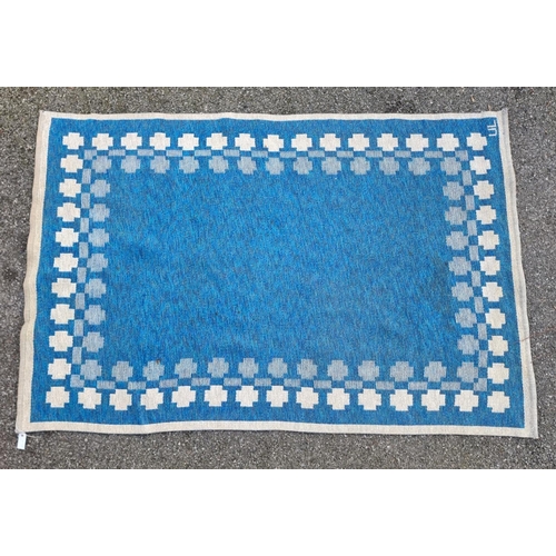 1762 - A Swedish double sided flat weave rug, 235 x 156cm.