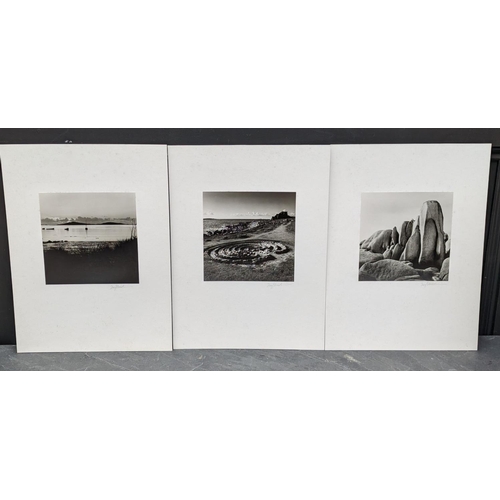 449 - FAY GODWIN (PHOTOGRAPHER 1931-2005): SCILLY ISLES: 'Sunset, Samson': 'Troytown Maze' and 'White Rock... 