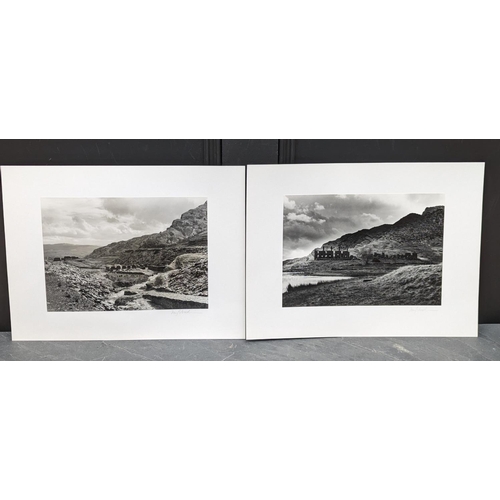 469 - FAY GODWIN (PHOTOGRAPHER 1931-2005): DROVER'S ROADS, WALES: 'Slate Quarries, Tanygrisian, Backlit': ... 