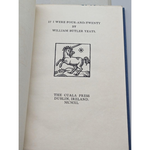 47 - YEATS (William Butler): 'If I Were Four-and-Twenty..': Dublin, Cuala Press, 1940: one of 450 co... 