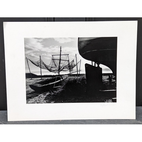 477 - FAY GODWIN (PHOTOGRAPHER 1931-2005): 'The Oil Rush, Cruden Bay': gelatin silver print, 20.5 x 28.5cm... 