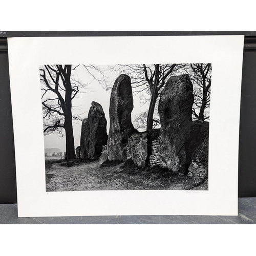 480 - FAY GODWIN (PHOTOGRAPHER 1931-2005): 'Wayland's Smithy, Winter Silhouette': gelatin silver print, 29... 