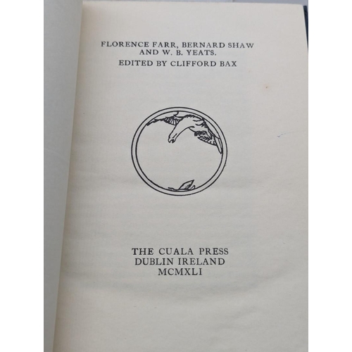 49 - CUALA PRESS: BAX (Clifford): 'Florence Farr, Bernard Shaw and W B Yeats..': Dublin, Cuala Press... 