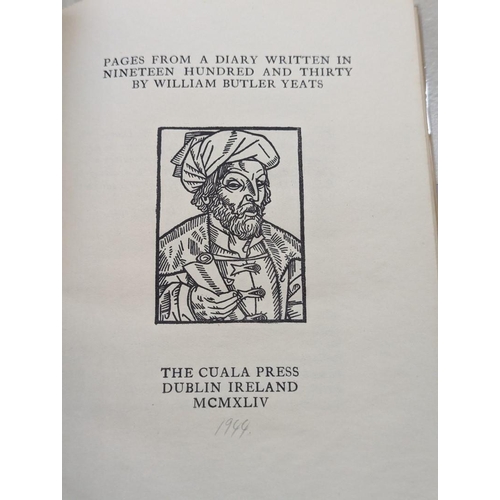 55 - YEATS (William Butler): 'Pages from a Diary written in Nineteen Hundred and Thirty..': Dublin, ... 