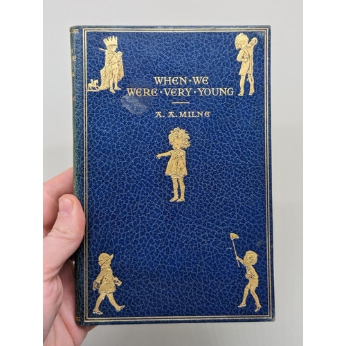 58 - MILNE (Alan Alexander): Winnie The Pooh series in deluxe bindings, comprising: 'When We Were Ve... 