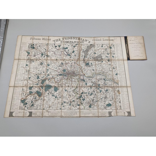 67 - LONDON MAP: 'The Pedestrian's Companion: 15 miles Round London': London, published by E Grattan, 183... 