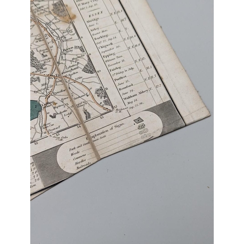 67 - LONDON MAP: 'The Pedestrian's Companion: 15 miles Round London': London, published by E Grattan, 183... 