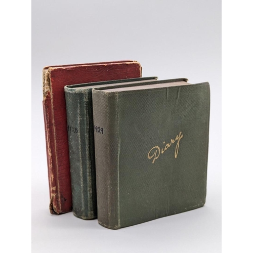 68 - MANUSCRIPT SHIPPING LOG OF A S MORRIS: 3 volumes 1926-29, ms diaries covering journey aboard Ro... 