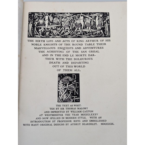 76 - MALORY (Thomas): 'Le Morte D'Arthur..': London, J M Dent, 1909: 2nd edition: one of 1500, illus... 